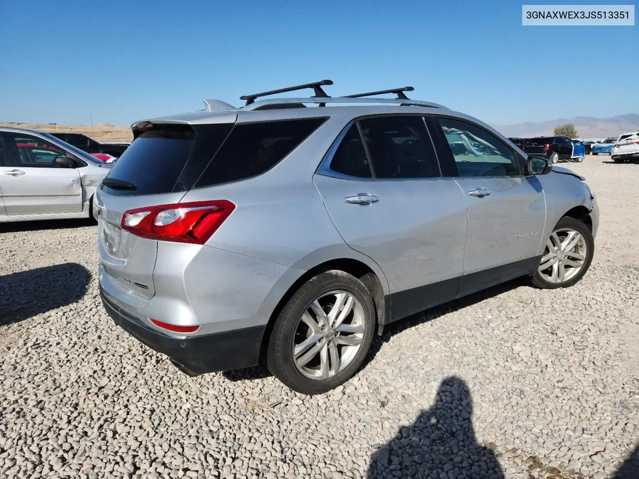 3GNAXWEX3JS513351 2018 Chevrolet Equinox Premier