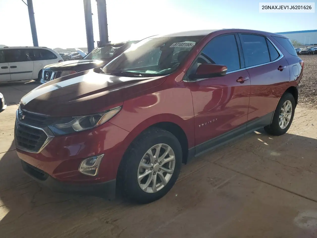 2GNAXJEV1J6201626 2018 Chevrolet Equinox Lt
