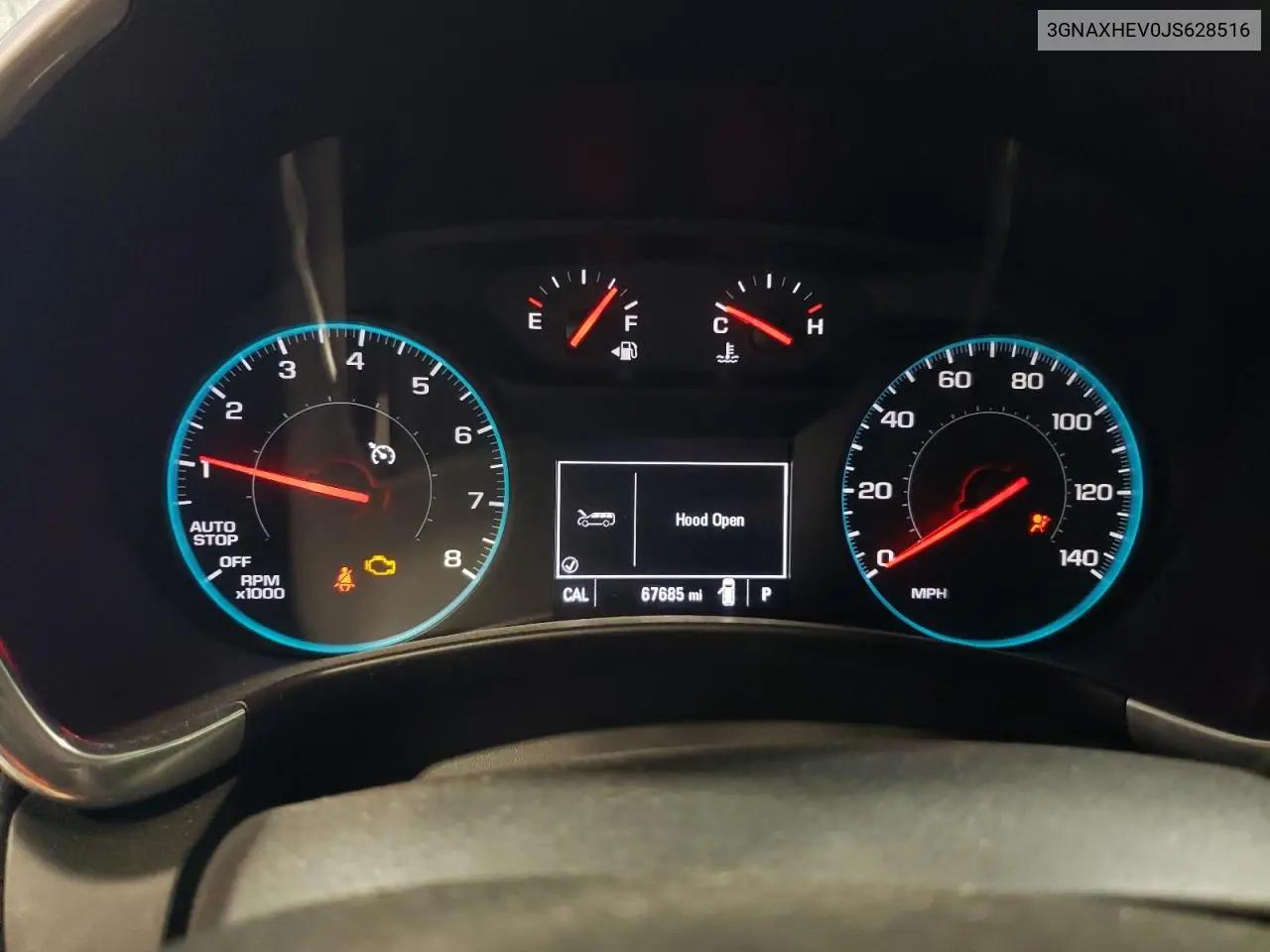 3GNAXHEV0JS628516 2018 Chevrolet Equinox Ls