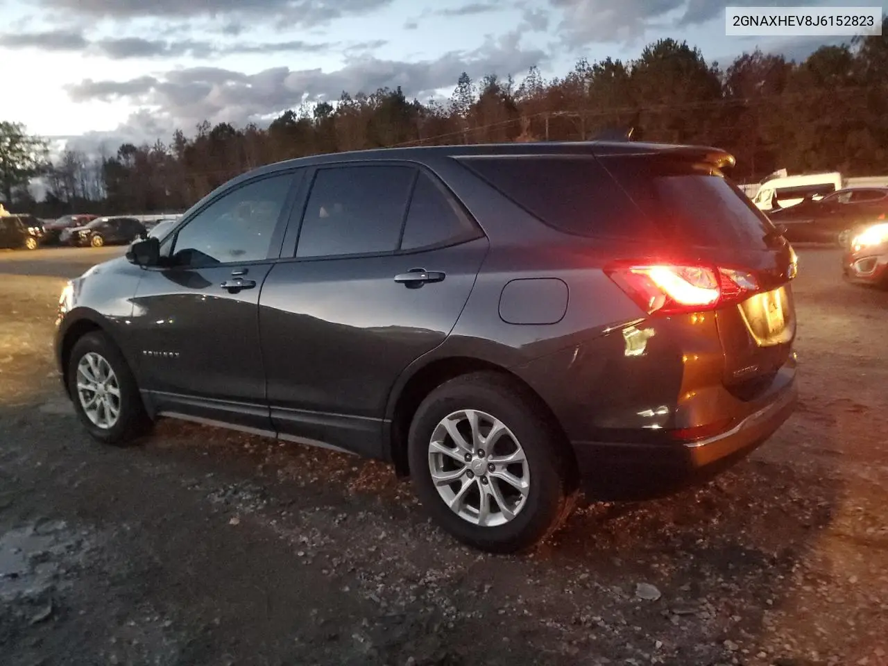 2GNAXHEV8J6152823 2018 Chevrolet Equinox Ls