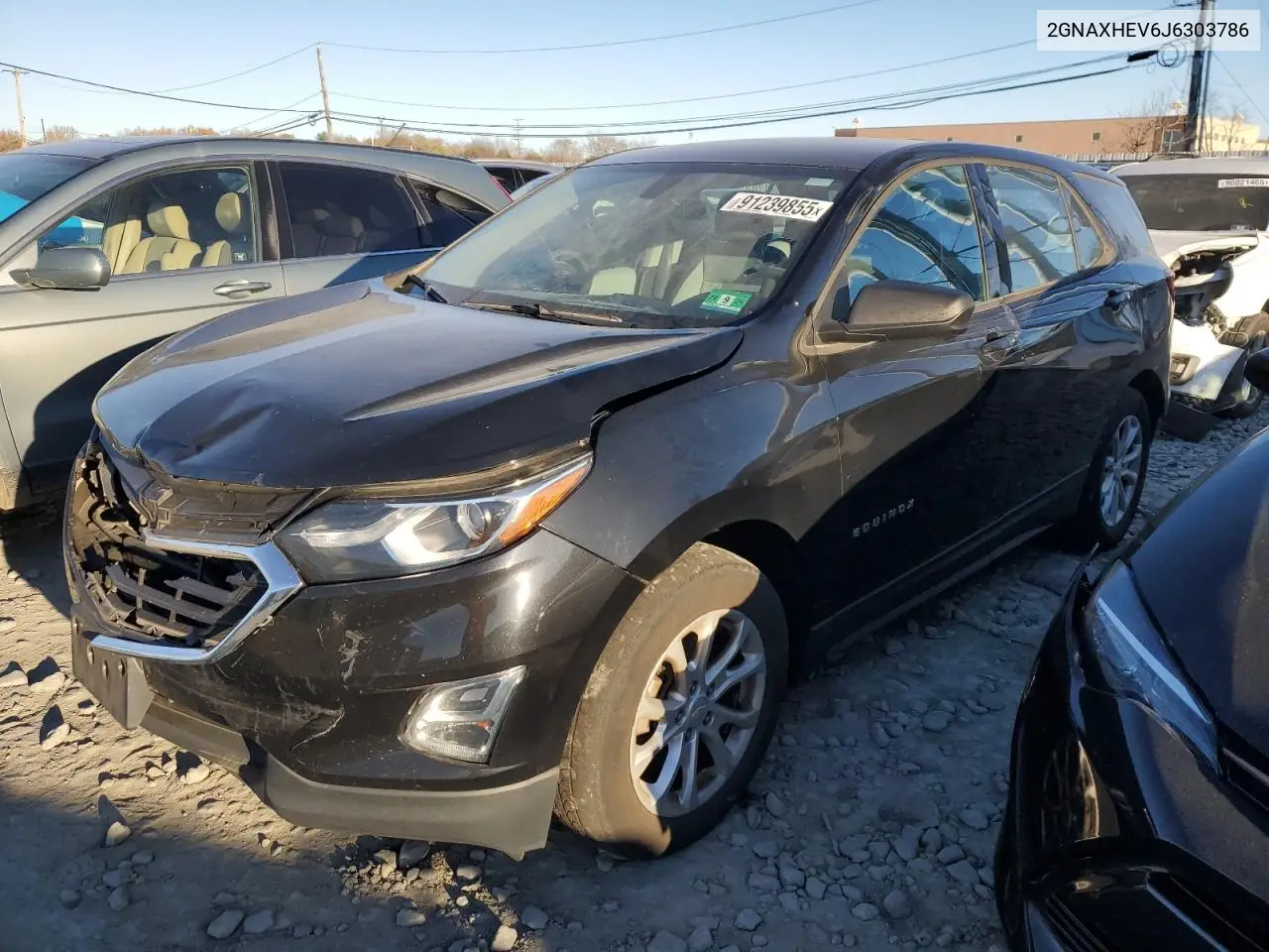 2GNAXHEV6J6303786 2018 Chevrolet Equinox Ls