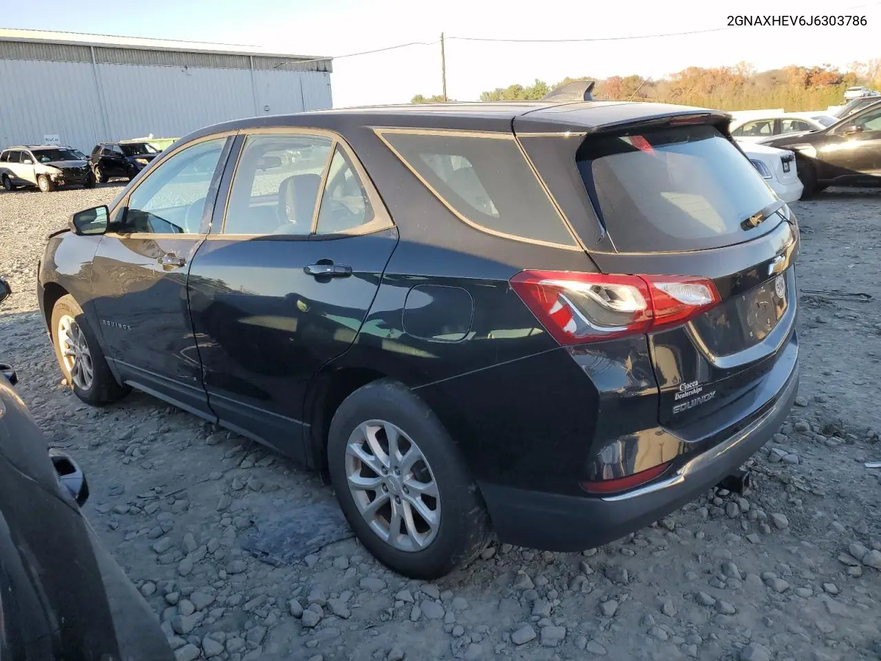 2GNAXHEV6J6303786 2018 Chevrolet Equinox Ls