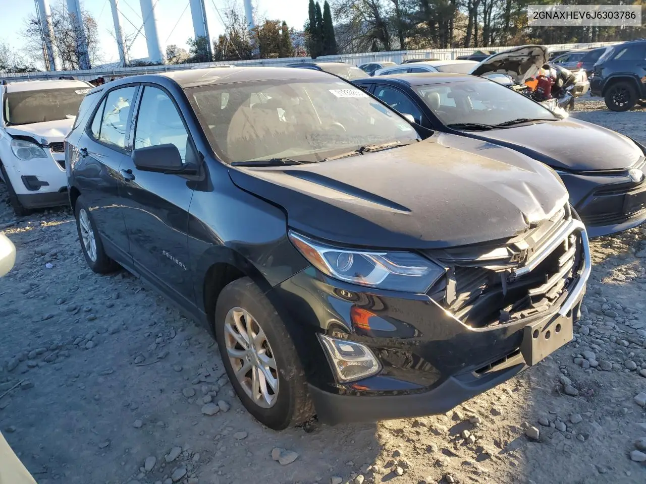 2GNAXHEV6J6303786 2018 Chevrolet Equinox Ls