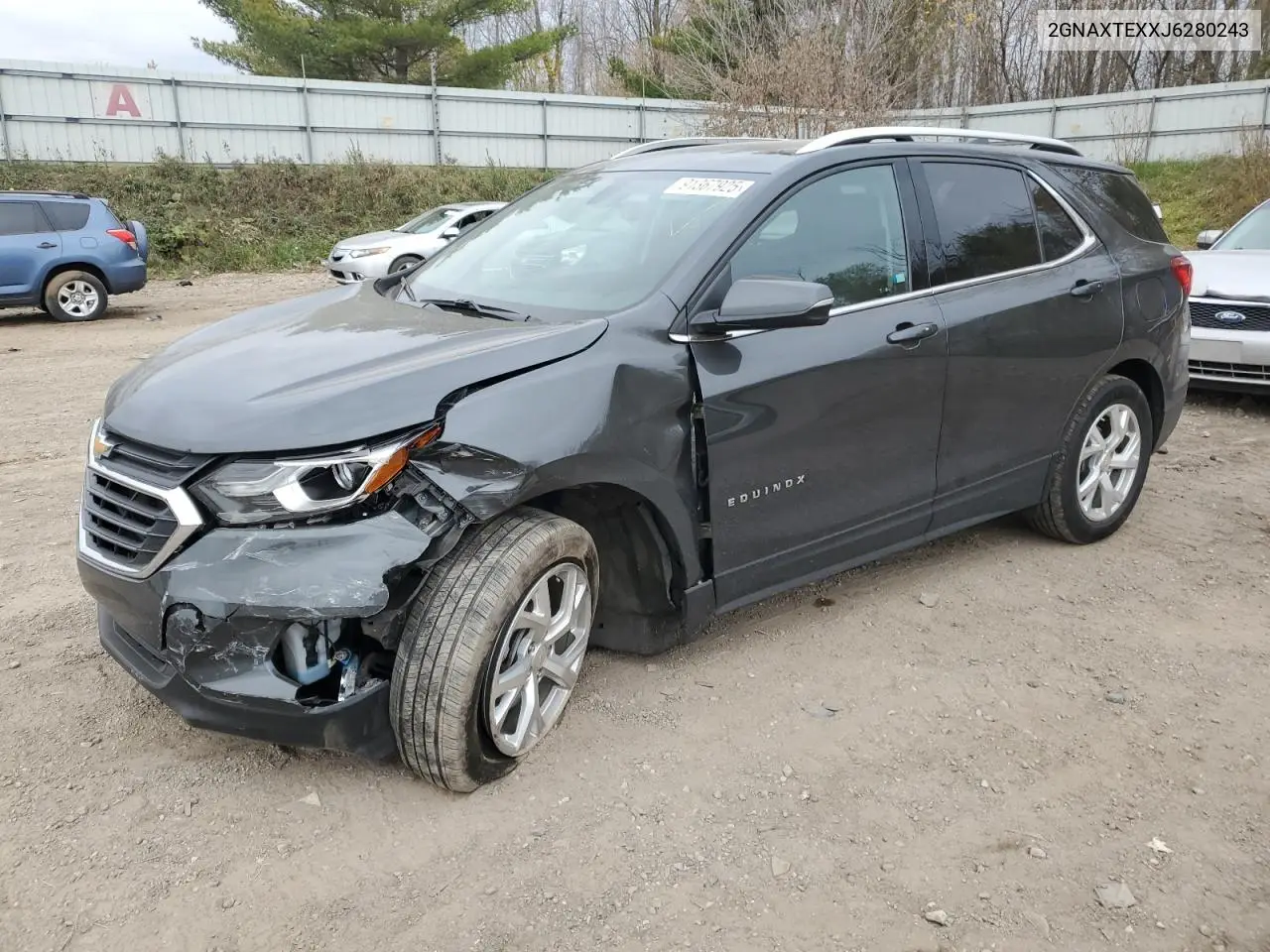 2GNAXTEXXJ6280243 2018 Chevrolet Equinox Lt