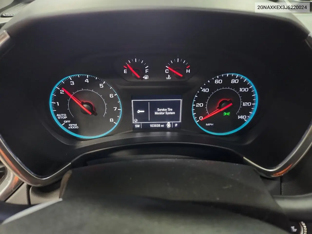 2GNAXKEX3J6220024 2018 Chevrolet Equinox Lt