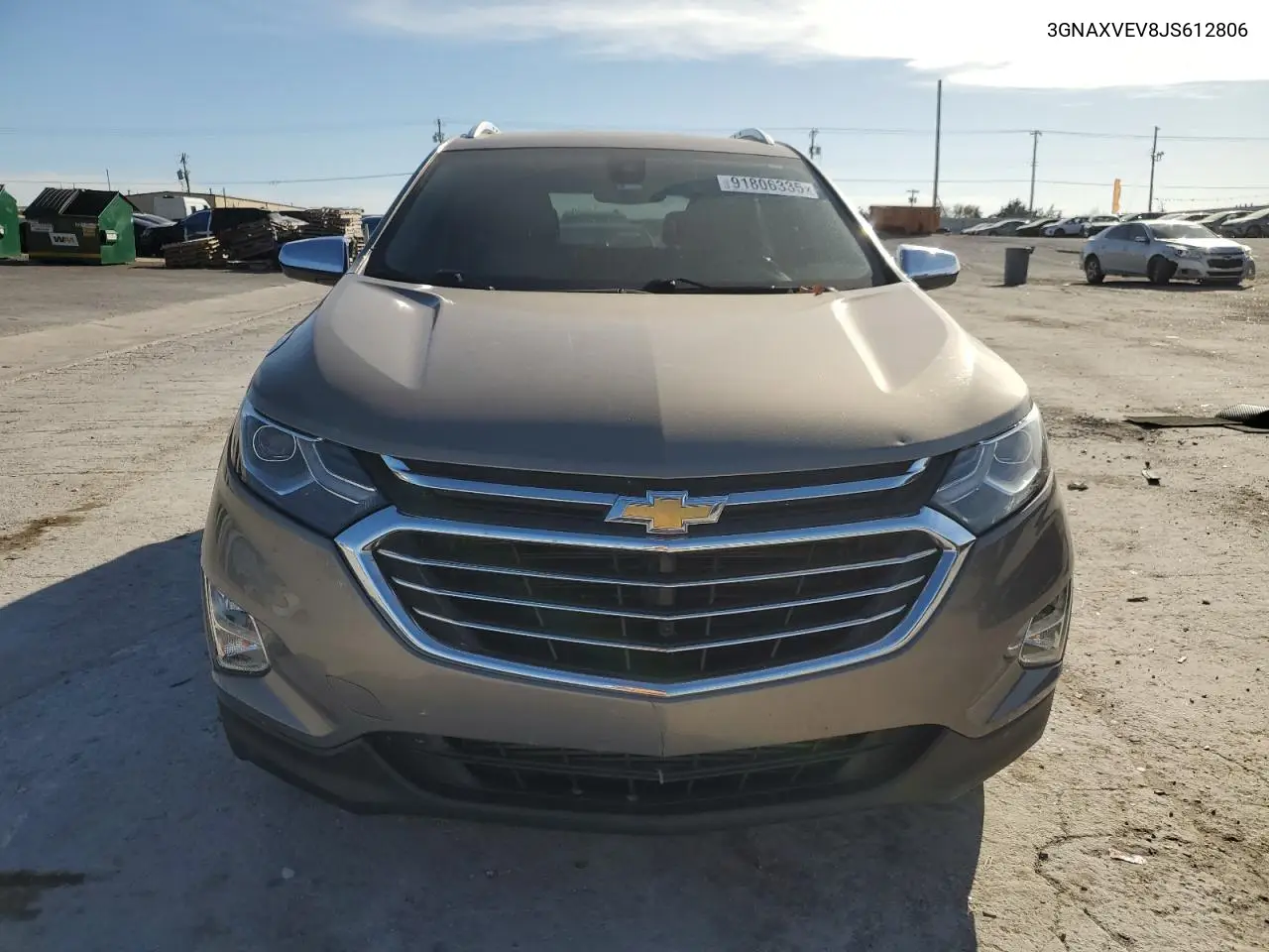 3GNAXVEV8JS612806 2018 Chevrolet Equinox Premier