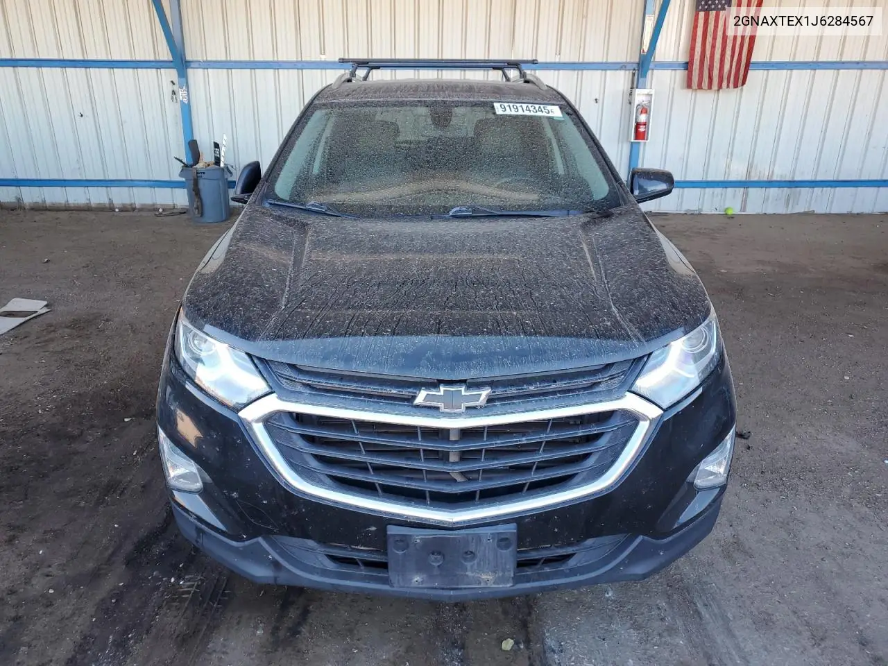 2GNAXTEX1J6284567 2018 Chevrolet Equinox Lt