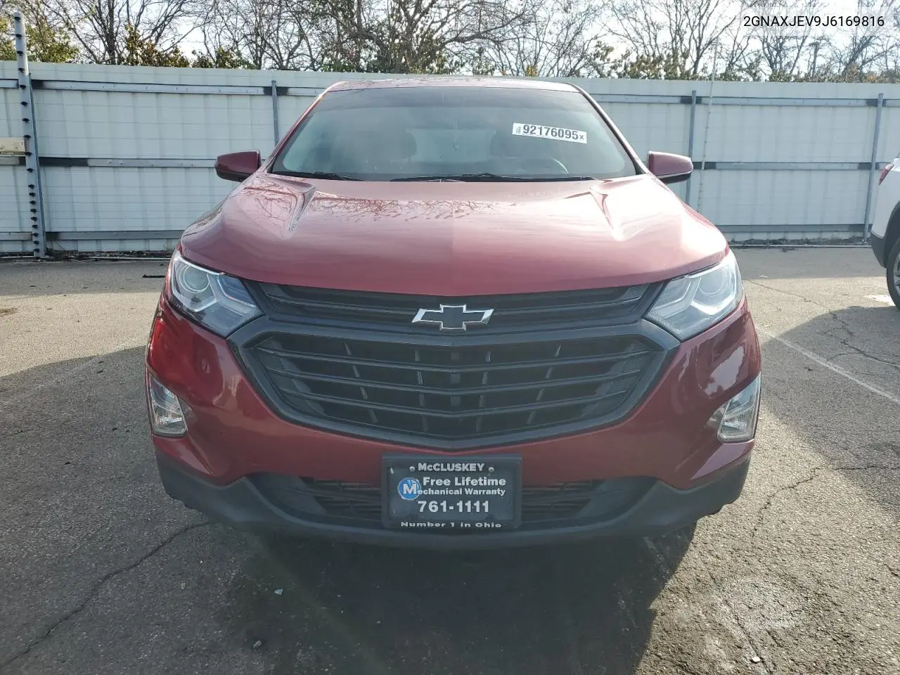 2GNAXJEV9J6169816 2018 Chevrolet Equinox Lt
