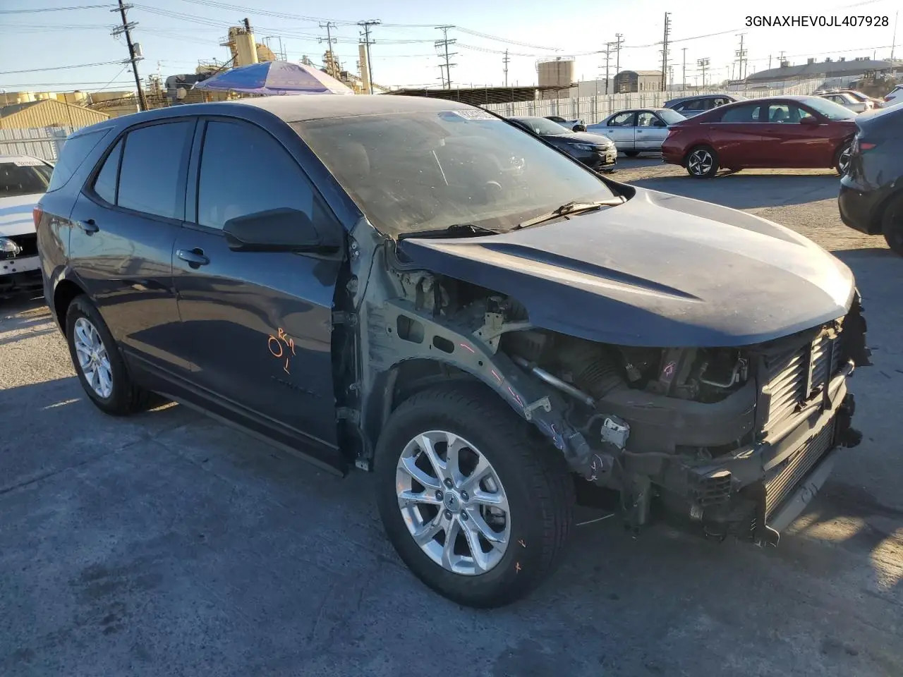 3GNAXHEV0JL407928 2018 Chevrolet Equinox Ls