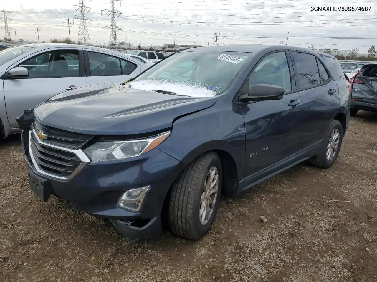 3GNAXHEV8JS574687 2018 Chevrolet Equinox Ls