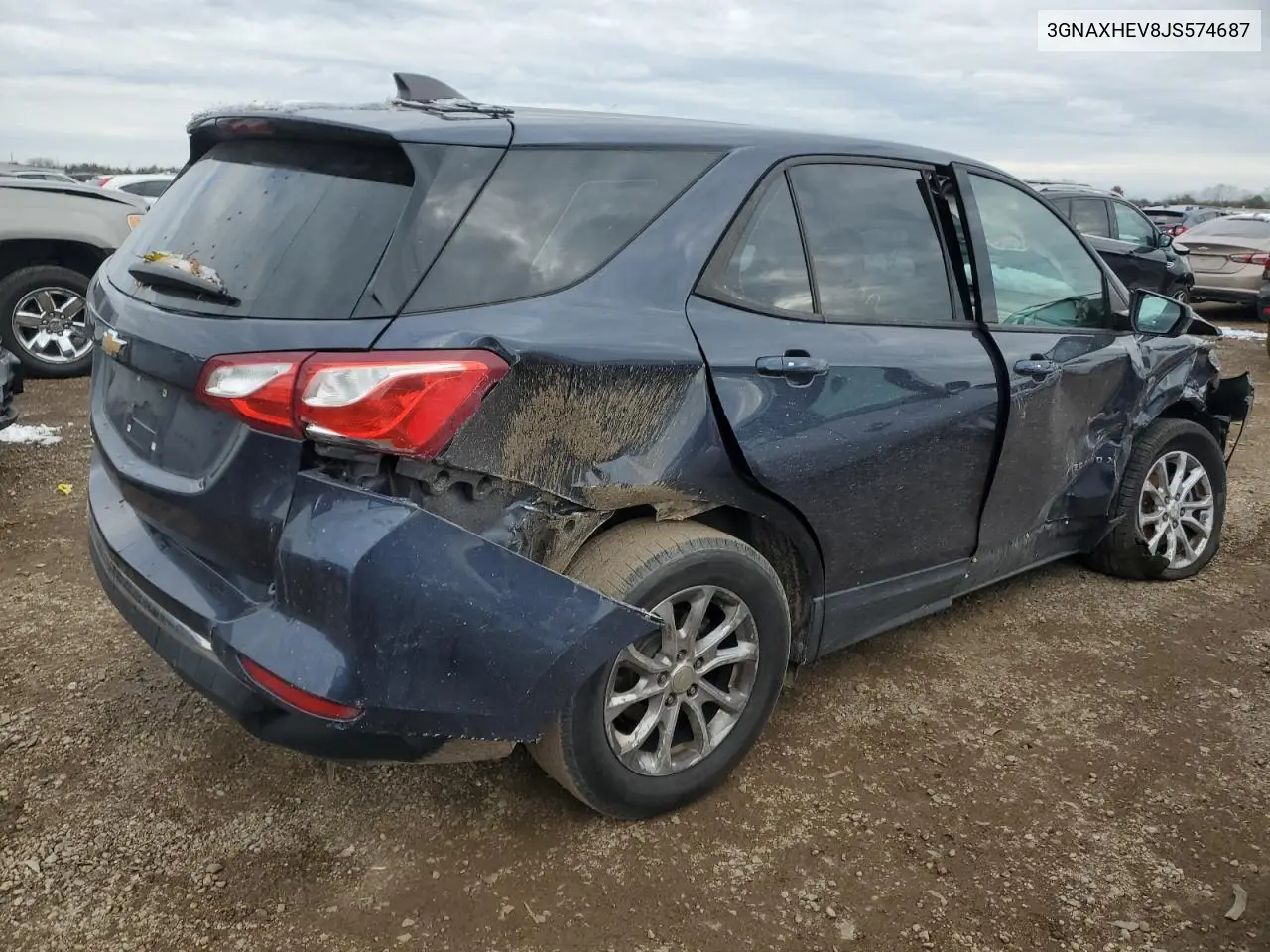 3GNAXHEV8JS574687 2018 Chevrolet Equinox Ls