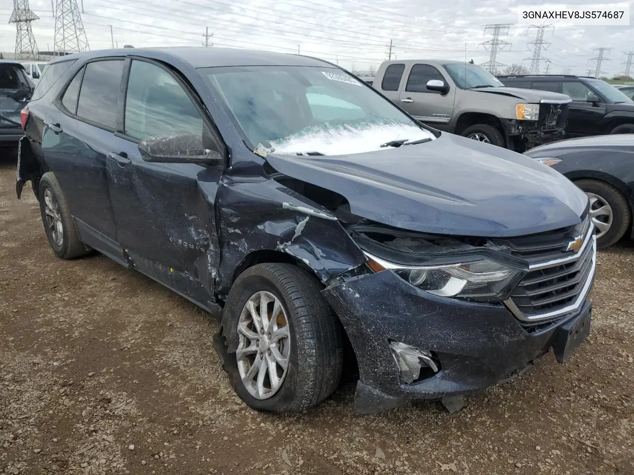 3GNAXHEV8JS574687 2018 Chevrolet Equinox Ls