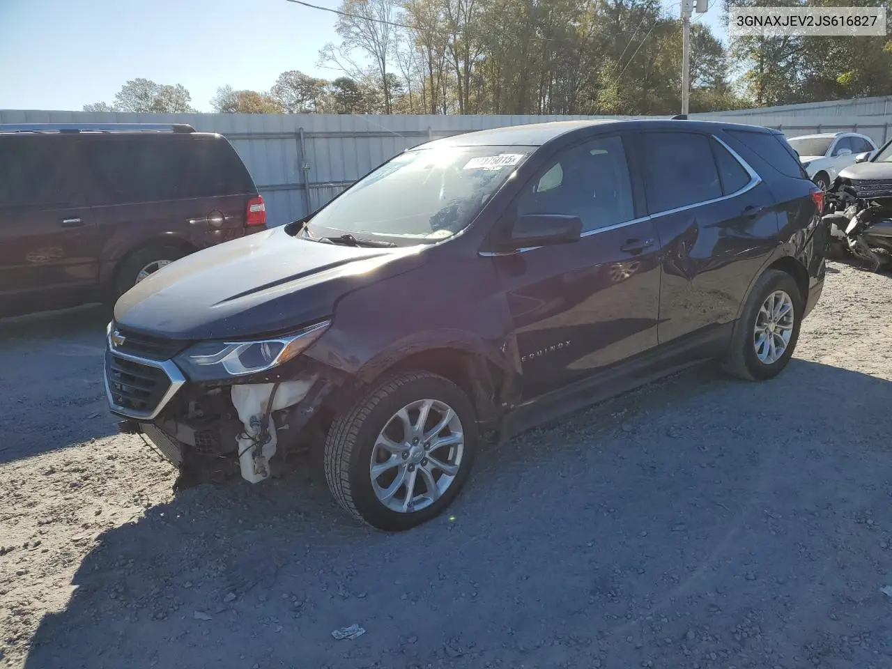 3GNAXJEV2JS616827 2018 Chevrolet Equinox Lt