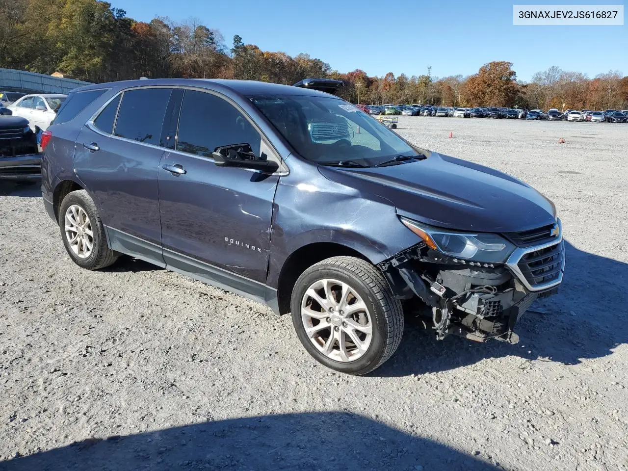 3GNAXJEV2JS616827 2018 Chevrolet Equinox Lt