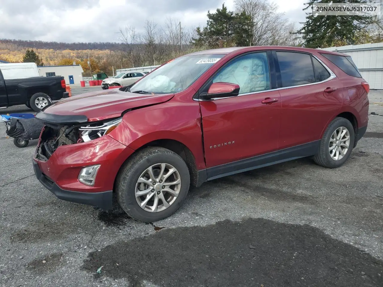2GNAXSEV6J6317037 2018 Chevrolet Equinox Lt