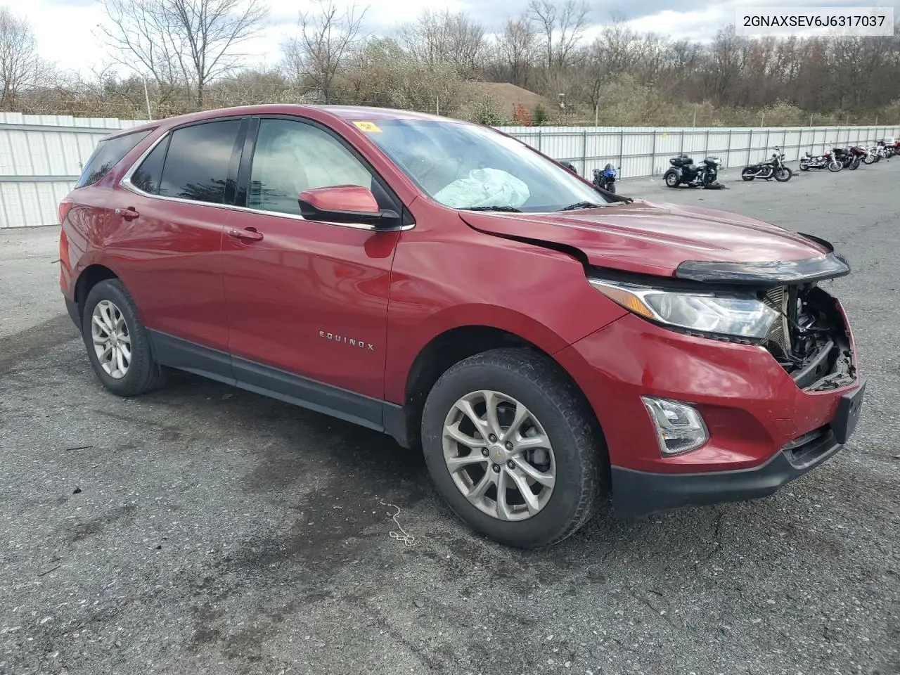 2GNAXSEV6J6317037 2018 Chevrolet Equinox Lt