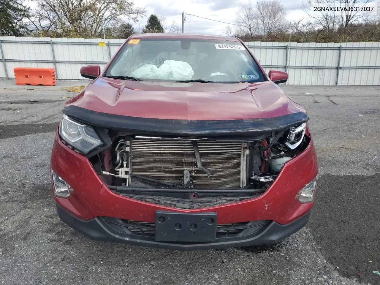 2GNAXSEV6J6317037 2018 Chevrolet Equinox Lt