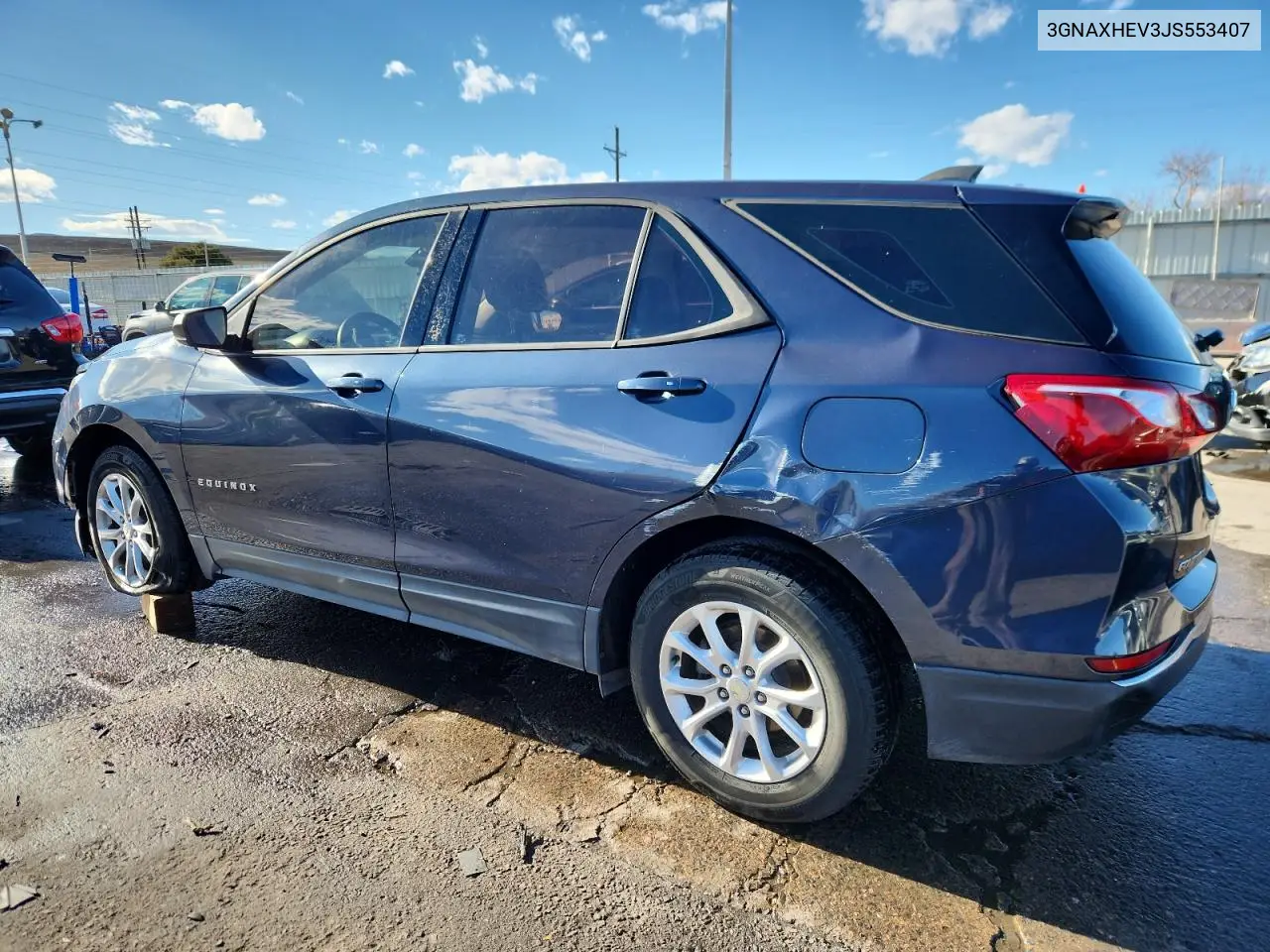 3GNAXHEV3JS553407 2018 Chevrolet Equinox Ls