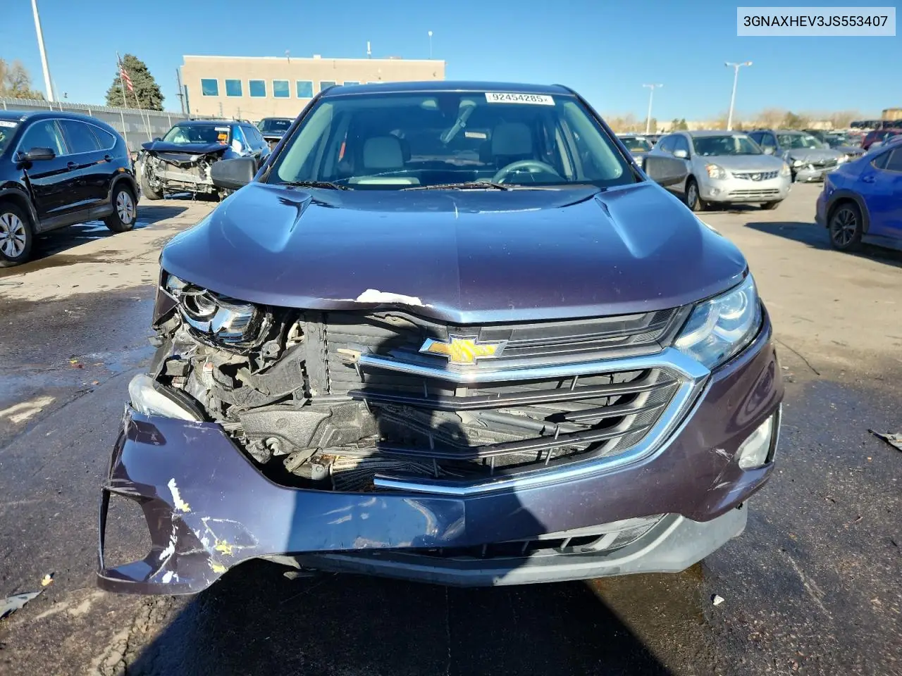 3GNAXHEV3JS553407 2018 Chevrolet Equinox Ls