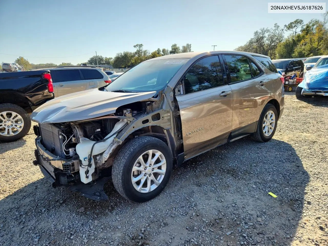 2GNAXHEV5J6187626 2018 Chevrolet Equinox Ls