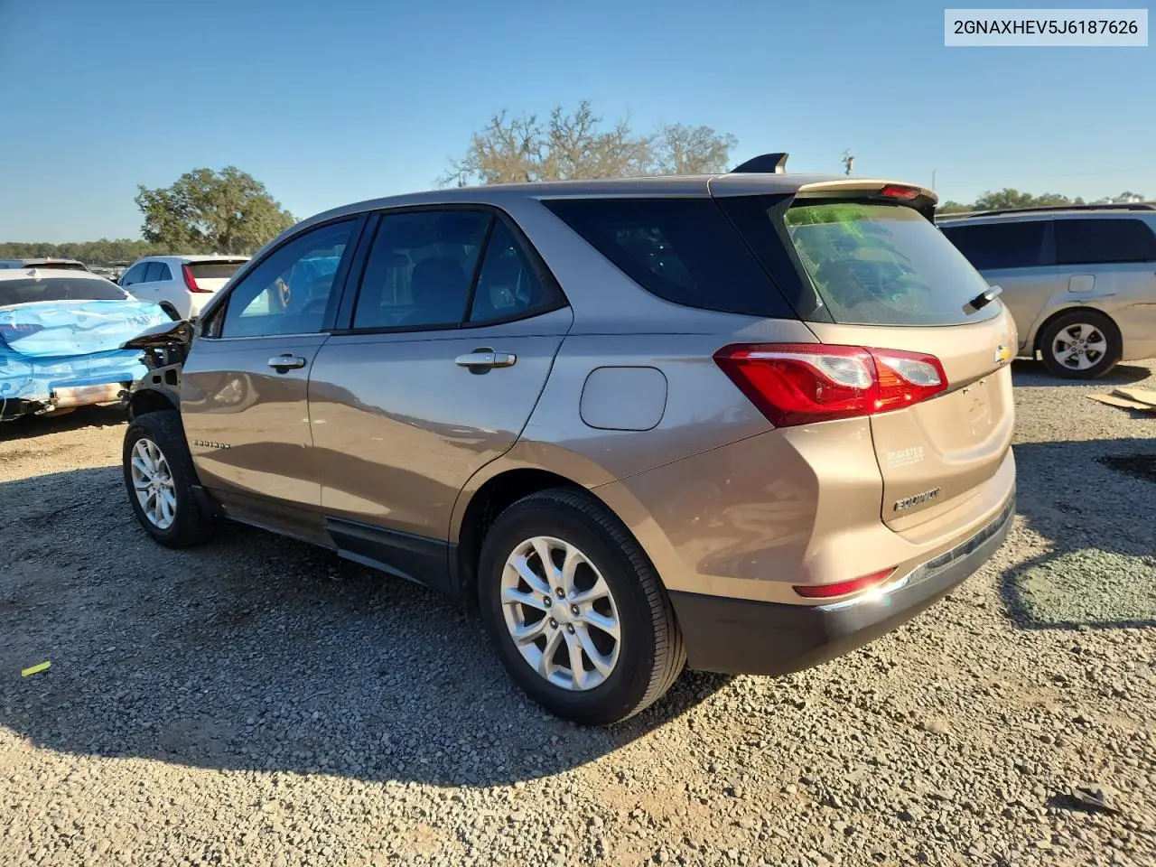 2GNAXHEV5J6187626 2018 Chevrolet Equinox Ls