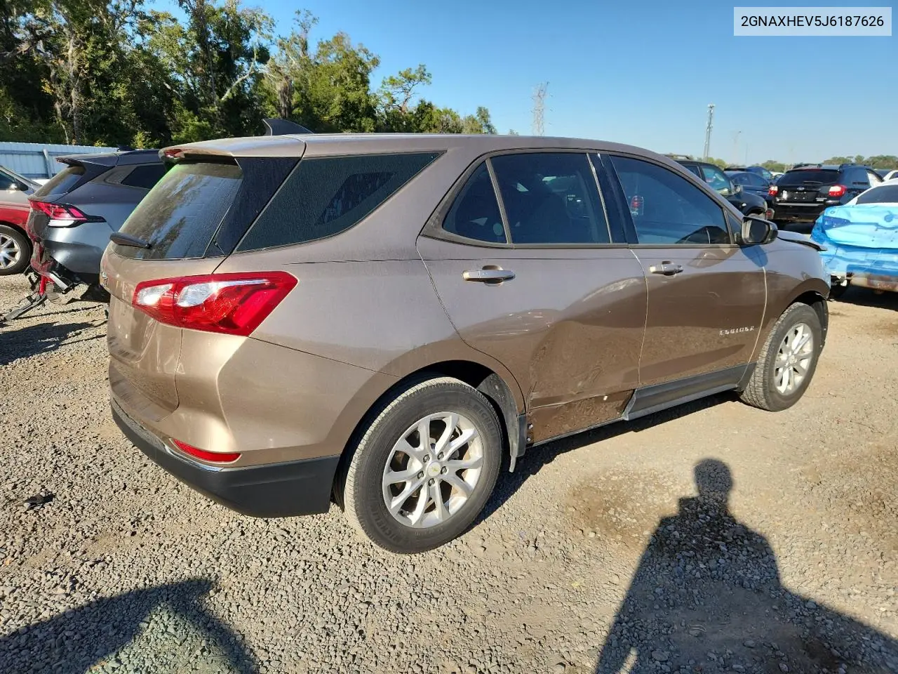 2GNAXHEV5J6187626 2018 Chevrolet Equinox Ls