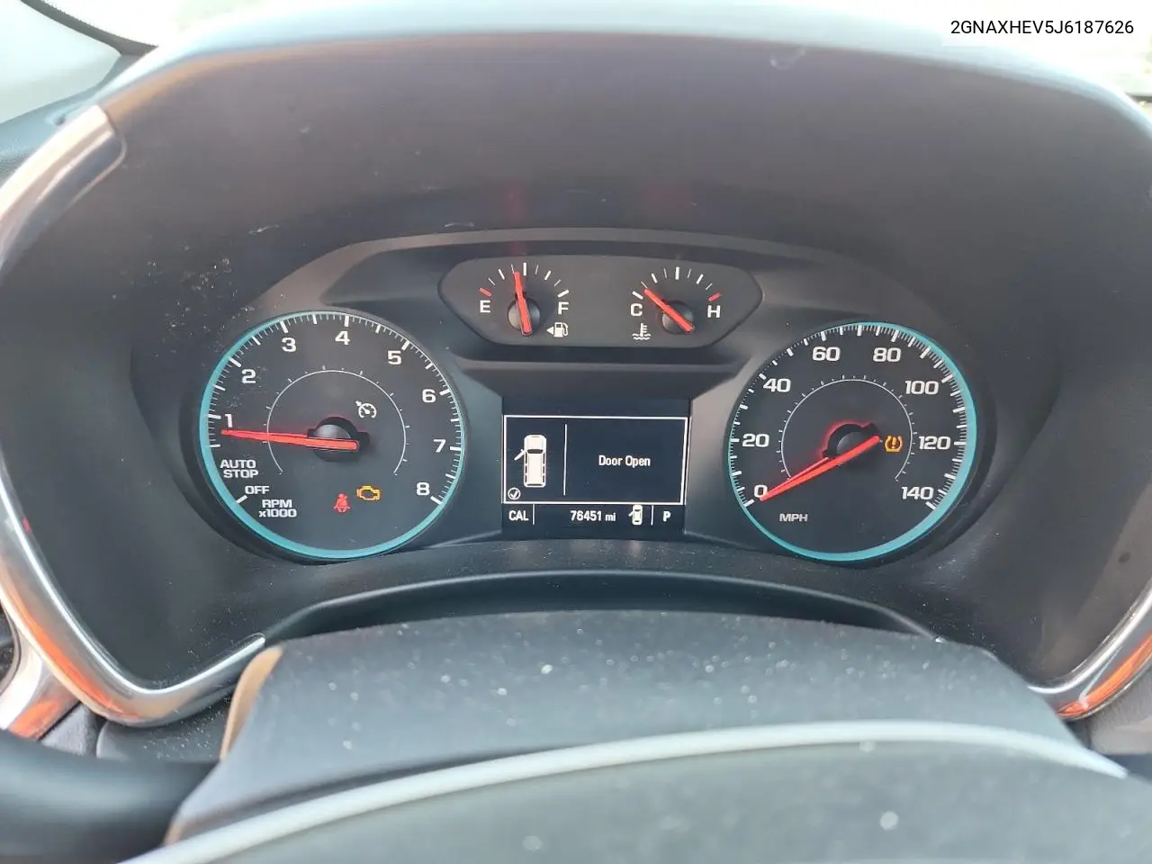 2GNAXHEV5J6187626 2018 Chevrolet Equinox Ls