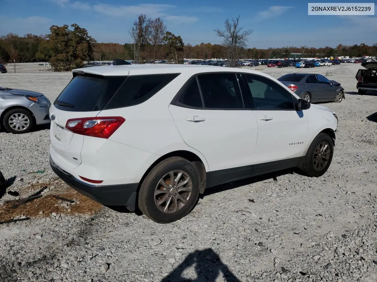 2GNAXREV2J6152239 2018 Chevrolet Equinox Ls