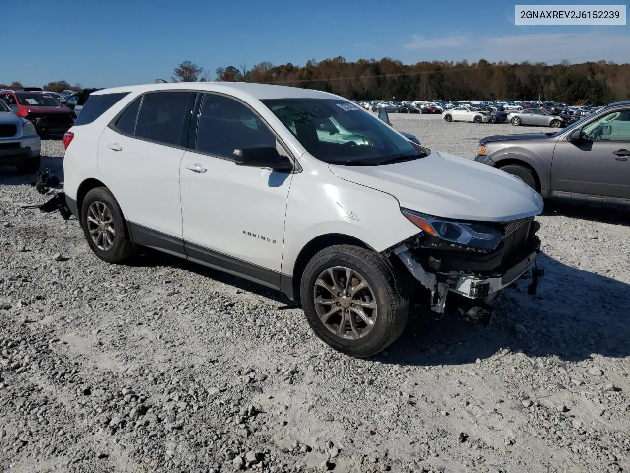 2GNAXREV2J6152239 2018 Chevrolet Equinox Ls