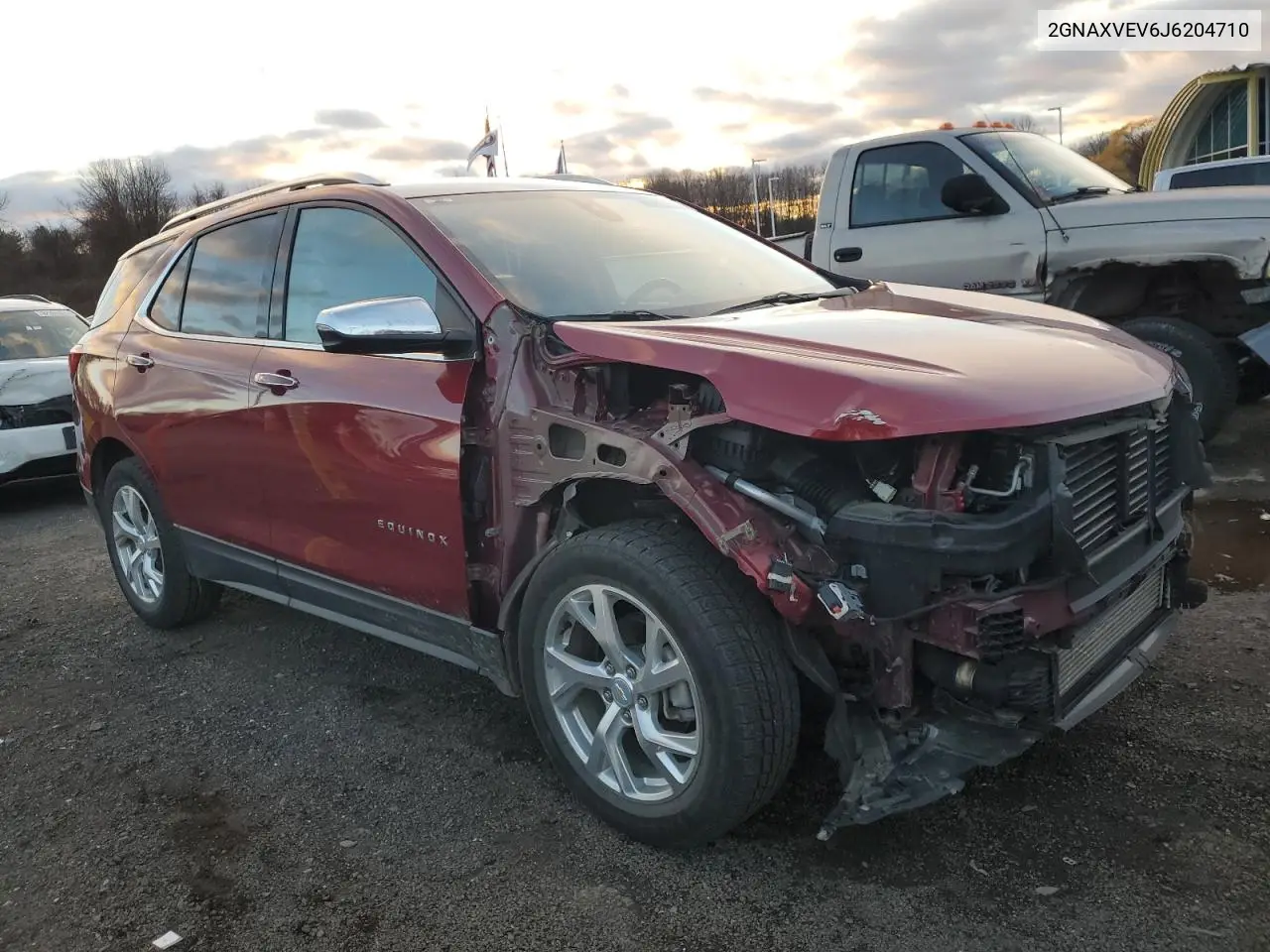 2GNAXVEV6J6204710 2018 Chevrolet Equinox Premier