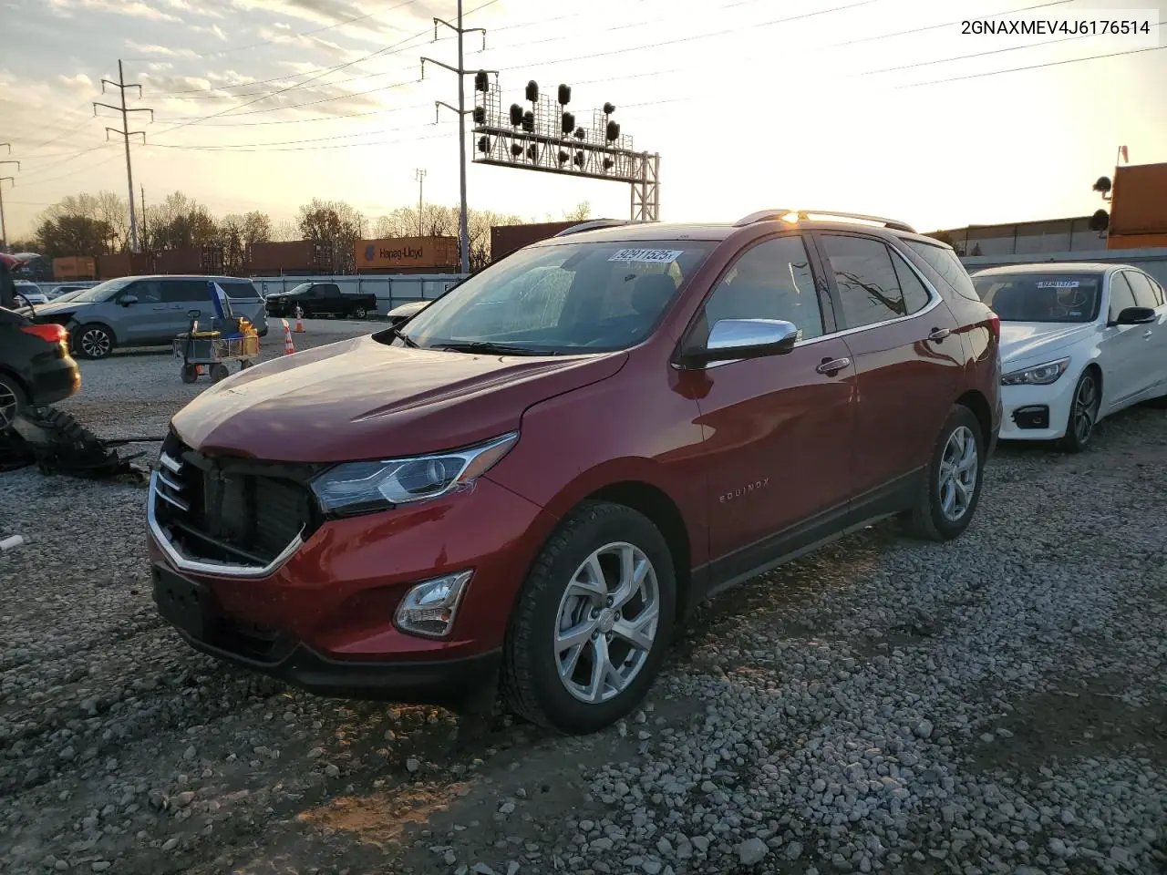 2GNAXMEV4J6176514 2018 Chevrolet Equinox Premier