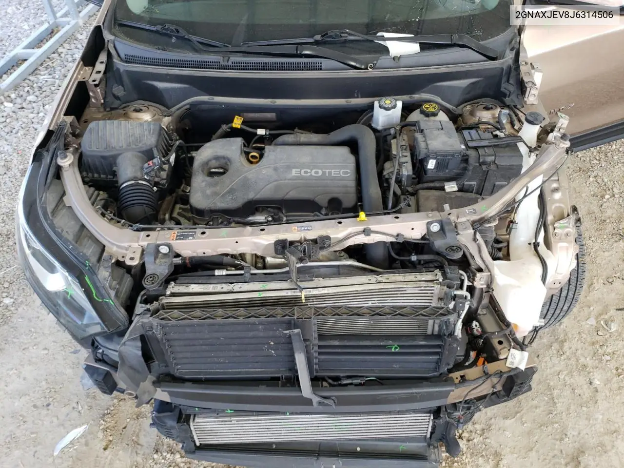 2GNAXJEV8J6314506 2018 Chevrolet Equinox Lt