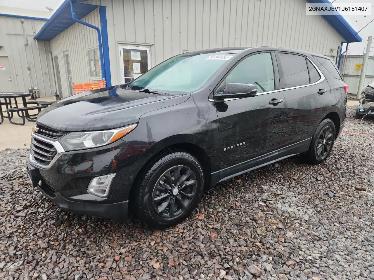 2GNAXJEV1J6151407 2018 Chevrolet Equinox Lt