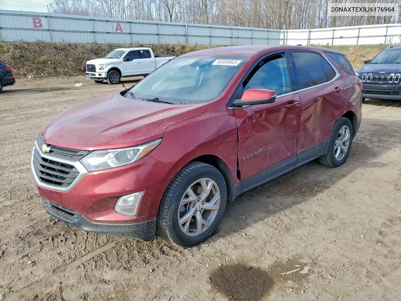 2GNAXTEX8J6176964 2018 Chevrolet Equinox Lt