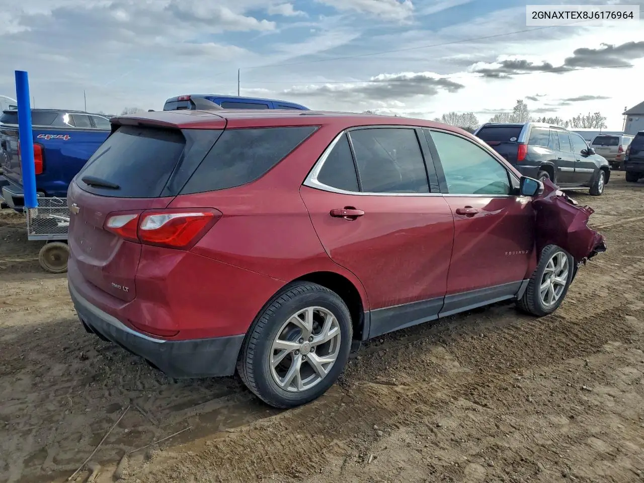 2GNAXTEX8J6176964 2018 Chevrolet Equinox Lt