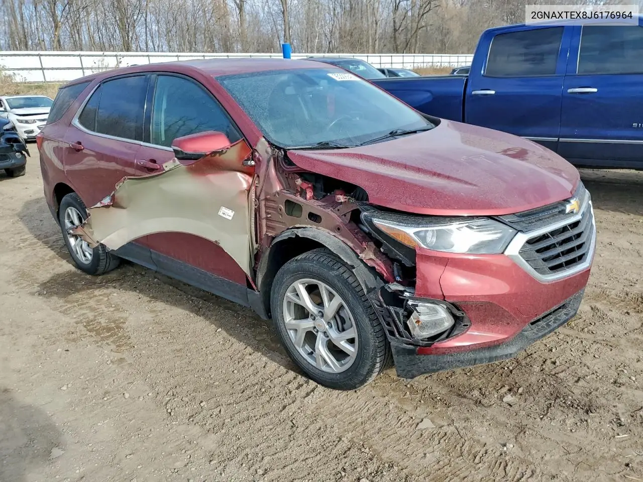 2GNAXTEX8J6176964 2018 Chevrolet Equinox Lt