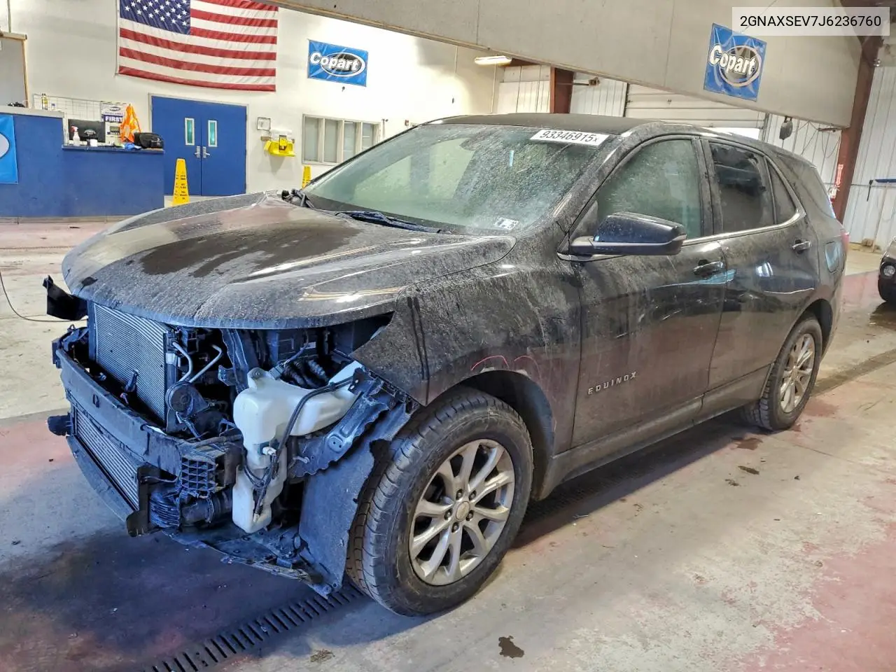 2GNAXSEV7J6236760 2018 Chevrolet Equinox Lt