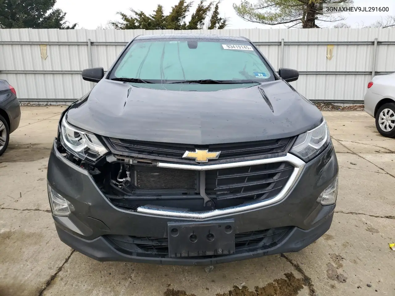 3GNAXHEV9JL291600 2018 Chevrolet Equinox Ls