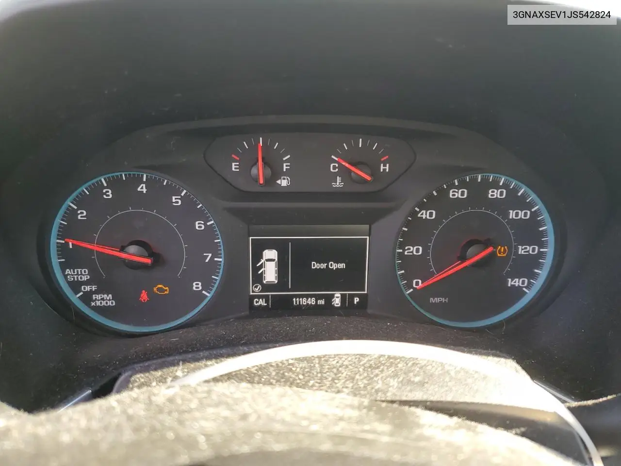 3GNAXSEV1JS542824 2018 Chevrolet Equinox Lt