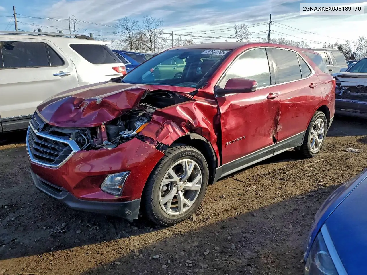2GNAXKEX0J6189170 2018 Chevrolet Equinox Lt