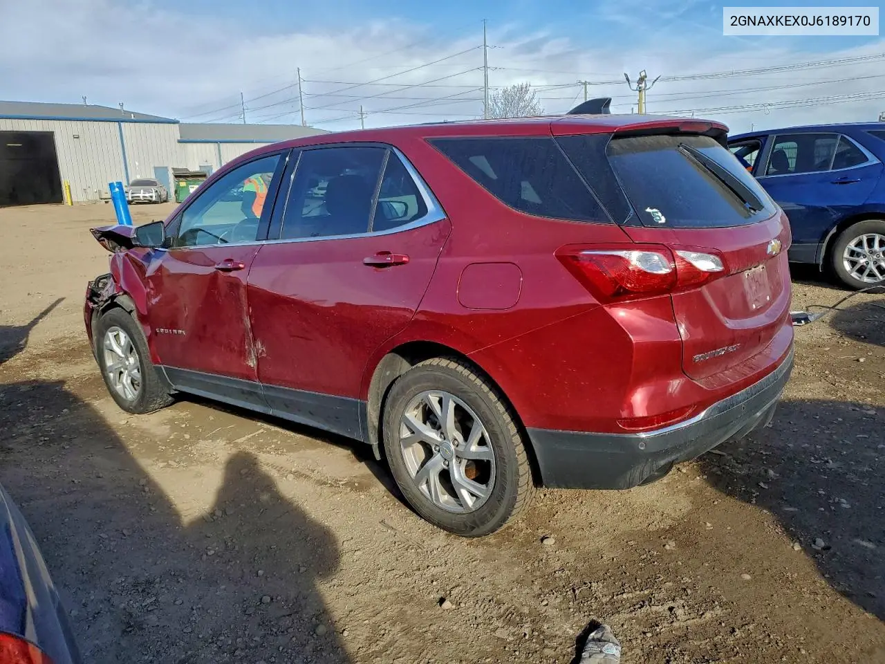 2GNAXKEX0J6189170 2018 Chevrolet Equinox Lt