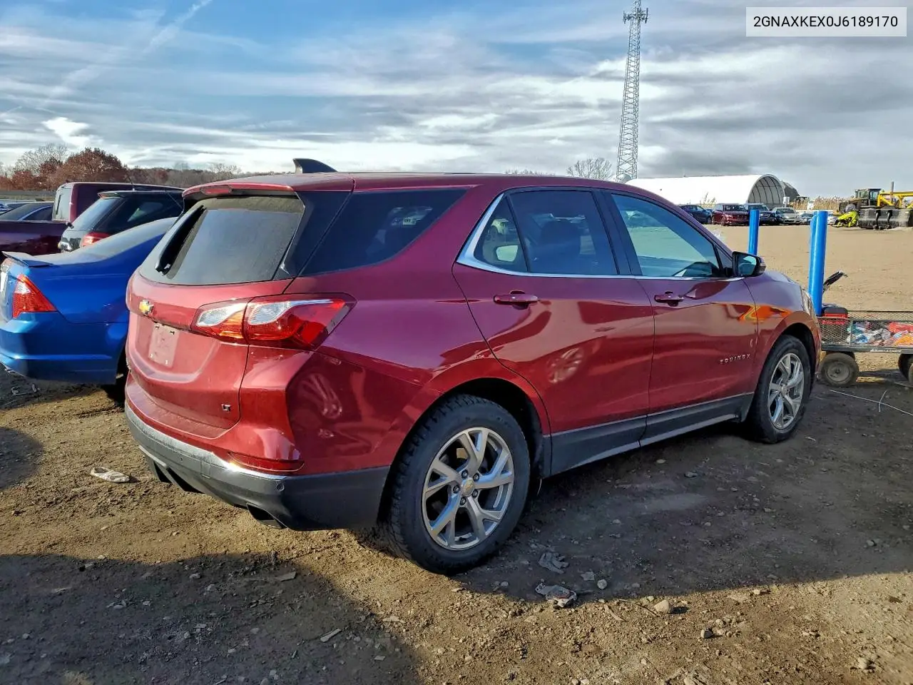 2GNAXKEX0J6189170 2018 Chevrolet Equinox Lt