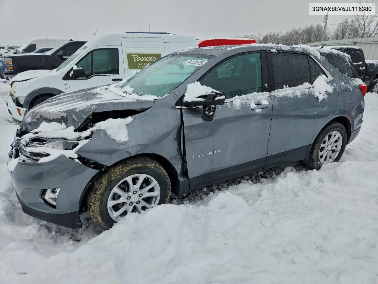 3GNAXSEV6JL116380 2018 Chevrolet Equinox Lt