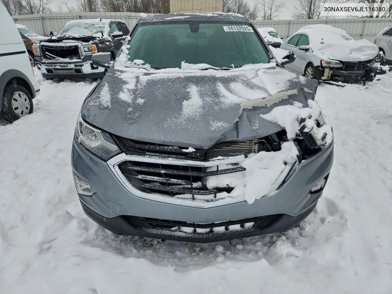 3GNAXSEV6JL116380 2018 Chevrolet Equinox Lt
