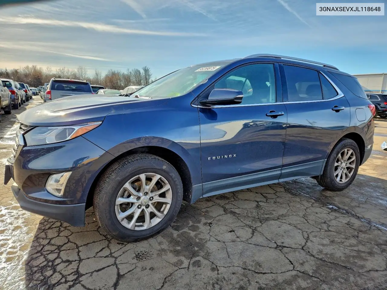 3GNAXSEVXJL118648 2018 Chevrolet Equinox Lt