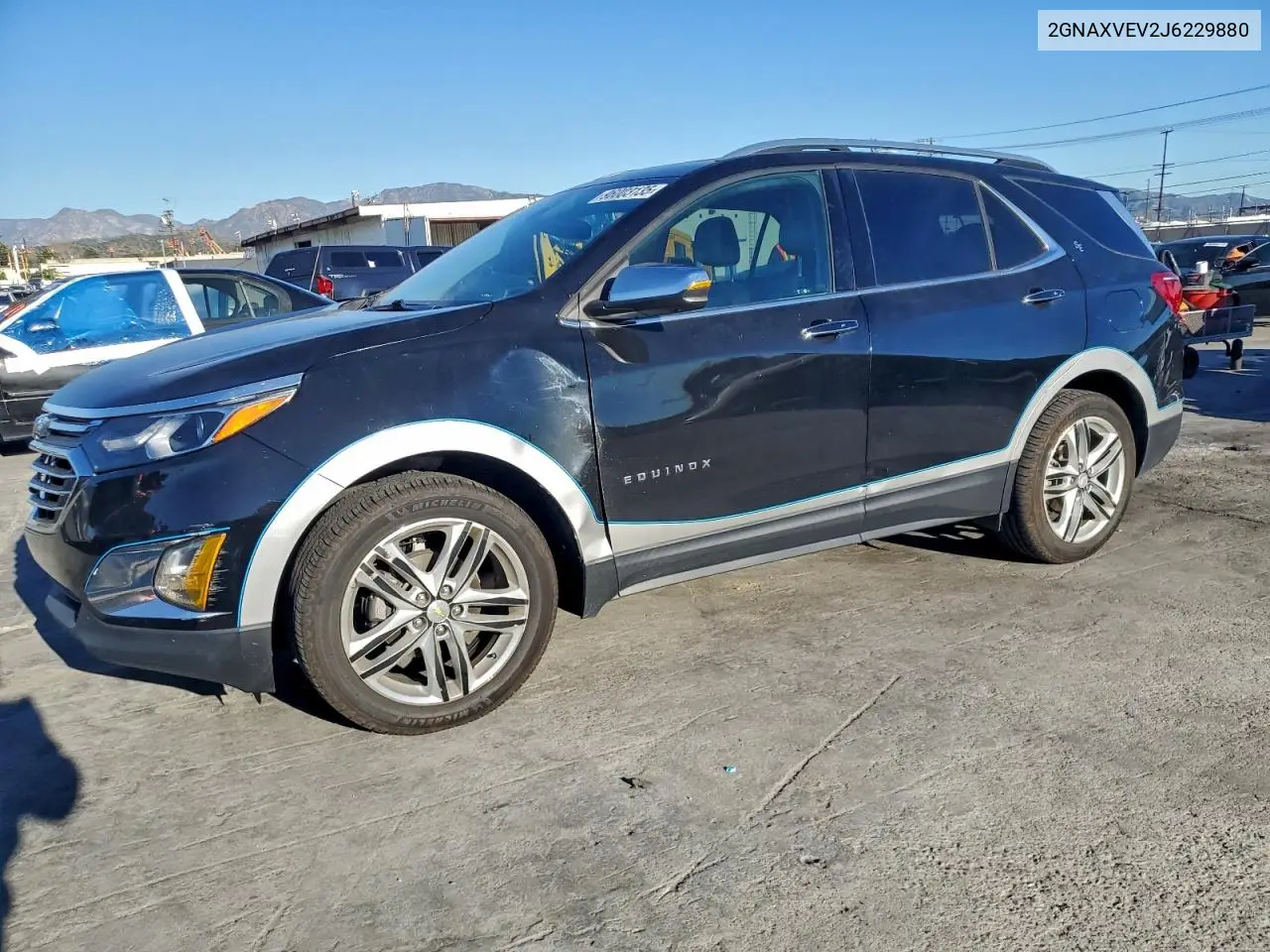 2GNAXVEV2J6229880 2018 Chevrolet Equinox Premier