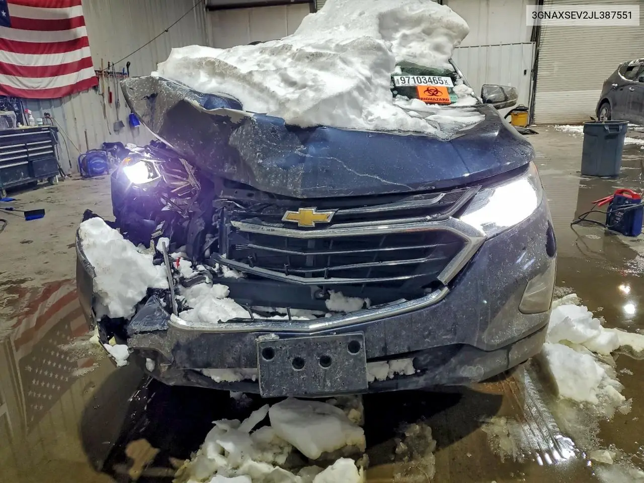 3GNAXSEV2JL387551 2018 Chevrolet Equinox Lt