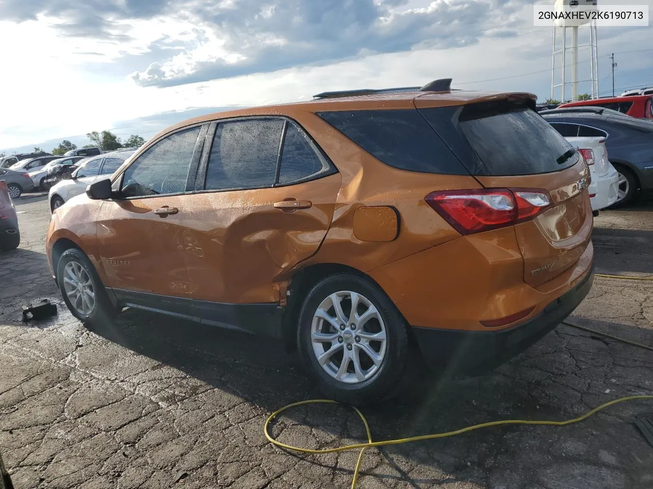 2019 Chevrolet Equinox Ls VIN: 2GNAXHEV2K6190713 Lot: 68866774