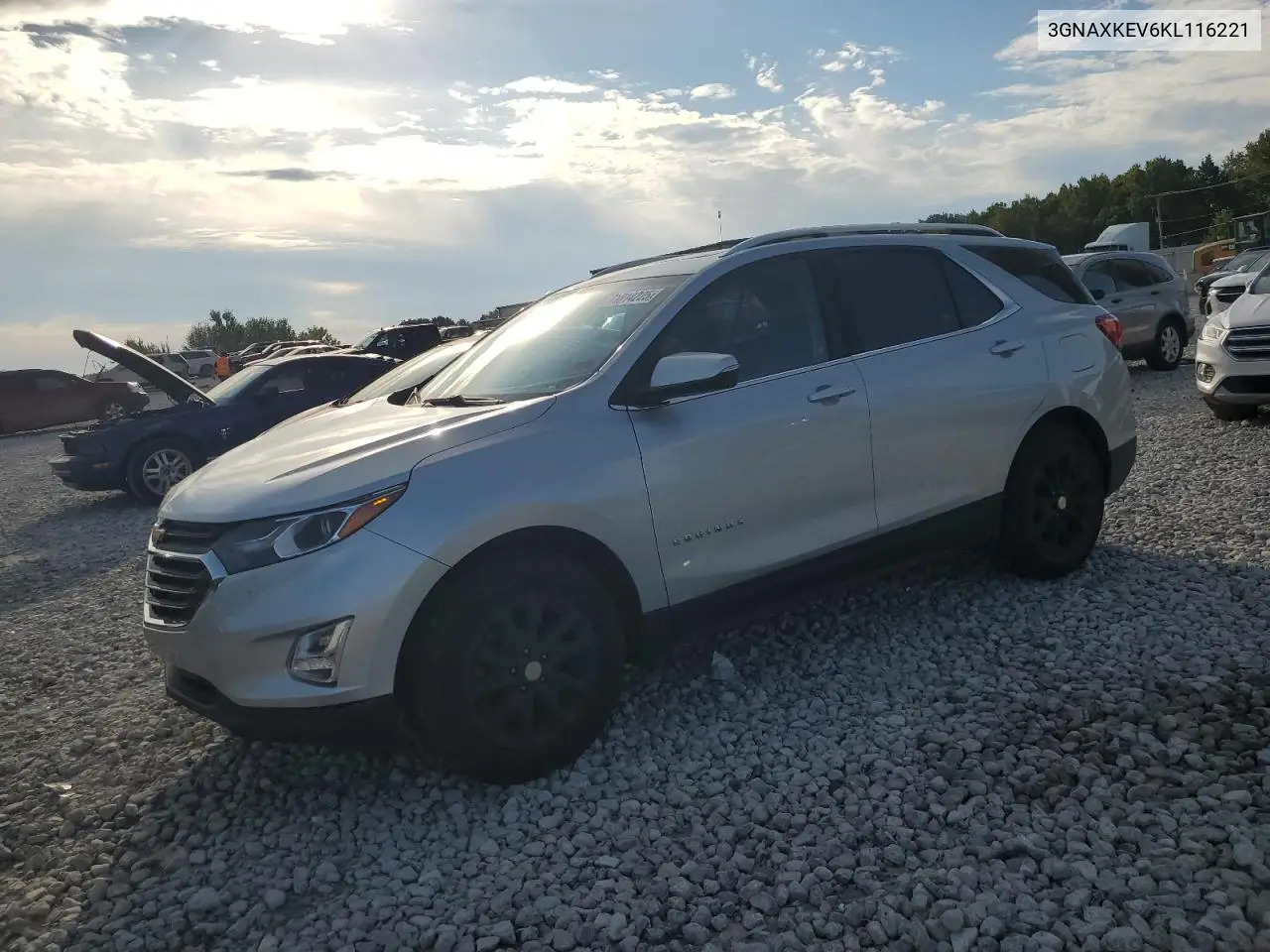 3GNAXKEV6KL116221 2019 Chevrolet Equinox Lt