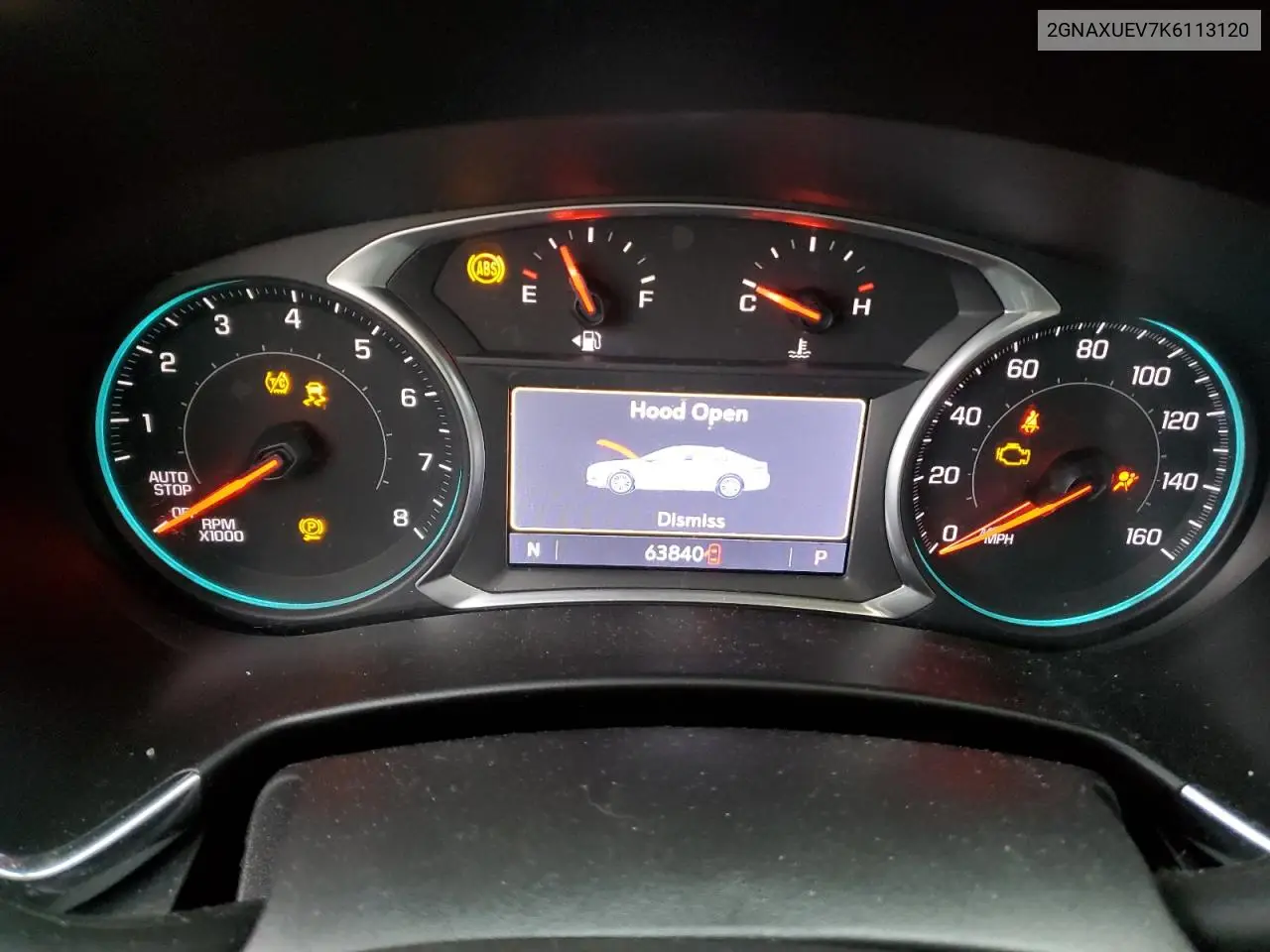 2GNAXUEV7K6113120 2019 Chevrolet Equinox Lt